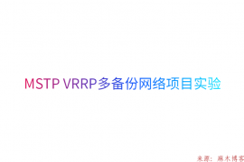 MSTP VRRP多备份网络项目实验